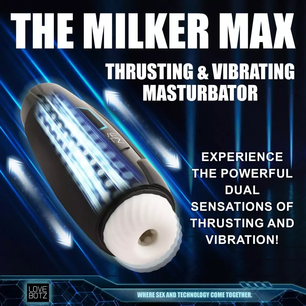 Lovebotz The Milker Max Thrusting & Vibrating Auto Masturbator